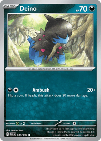 Deino Reverse - Paldea Evolved