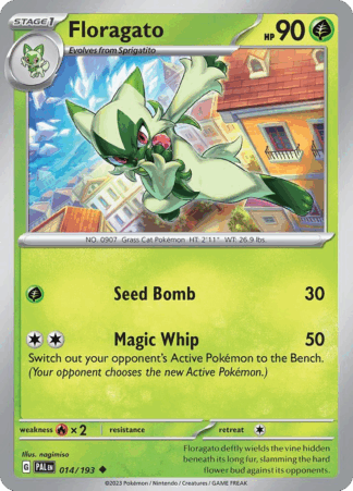 Floragato Reverse - Paldea Evolved