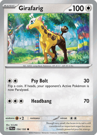 Girafarig Reverse - Paldea Evolved