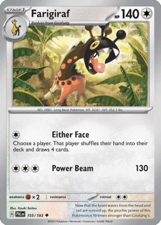 Farigiraf Reverse - Paldea Evolved