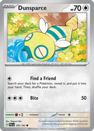 Dunsparce Reverse - Paldea Evolved