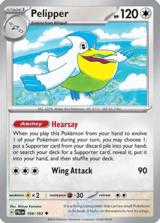 Pelipper Reverse - Paldea Evolved