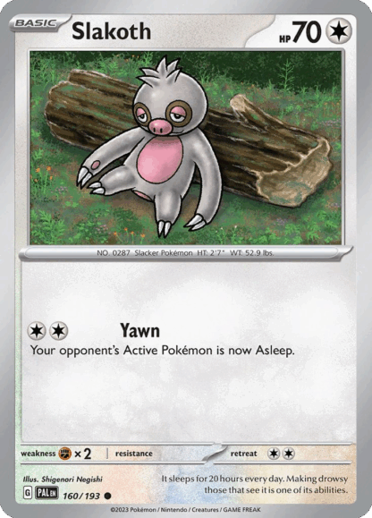 Slakoth Reverse - Paldea Evolved