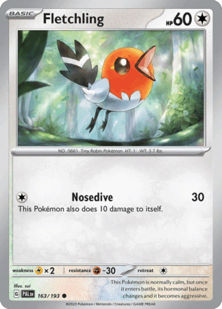 Fletchling Reverse - Paldea Evolved