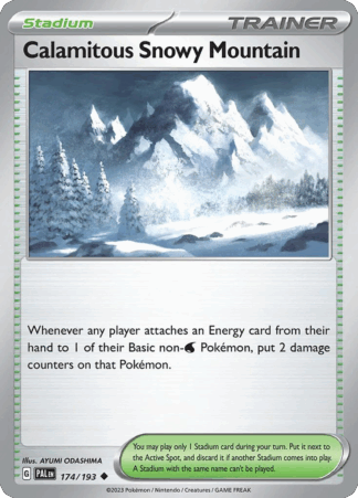 Calamitous Snowy Mountain Reverse - Paldea Evolved