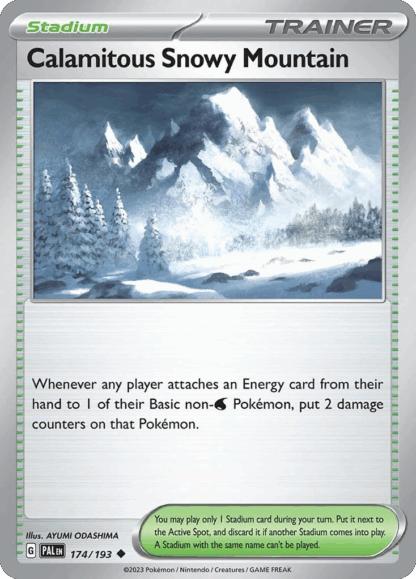 Calamitous Snowy Mountain Reverse - Paldea Evolved