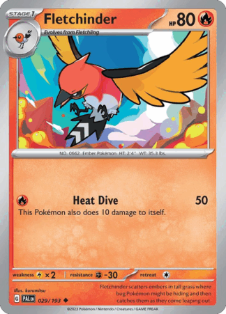 Fletchinder Reverse - Paldea Evolved