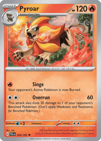 Pyroar Reverse - Paldea Evolved