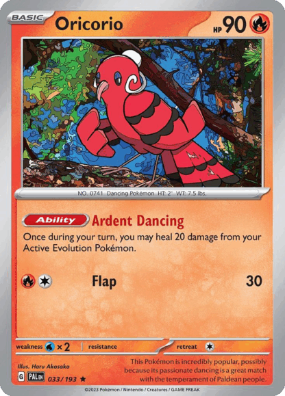 Oricorio - Paldea Evolved