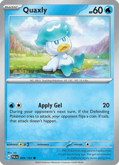 Quaxly Reverse - Paldea Evolved