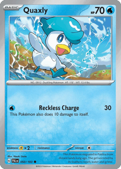 Quaxly Reverse - Paldea Evolved