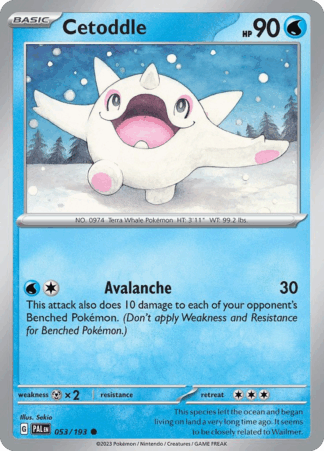Cetoddle Reverse - Paldea Evolved
