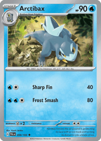 Arctibax Reverse - Paldea Evolved
