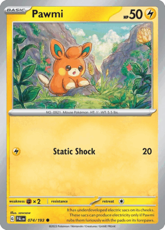Pawmi Reverse - Paldea Evolved