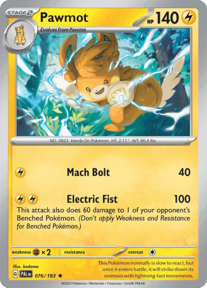 Pawmot Reverse - Paldea Evolved