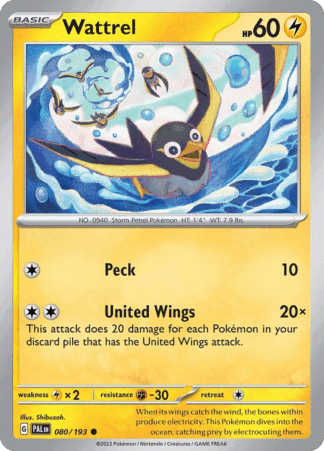 Wattrel Reverse - Paldea Evolved