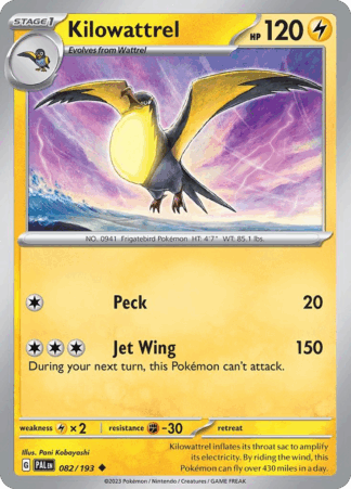 Kilowattrel Reverse - Paldea Evolved