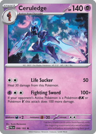 Ceruledge Reverse - Paldea Evolved
