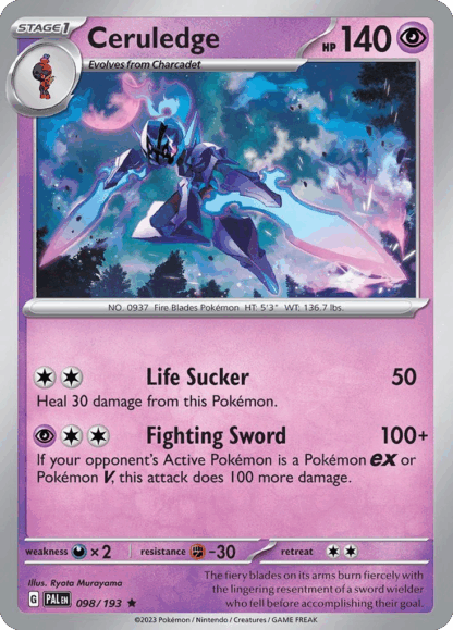 Ceruledge Reverse - Paldea Evolved