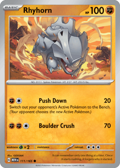 Rhyhorn Reverse - 151