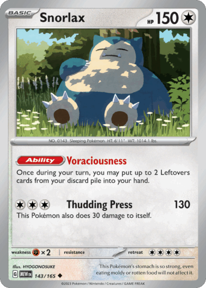 Snorlax Reverse - 151