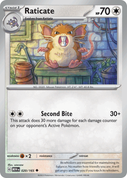 Raticate Reverse - 151