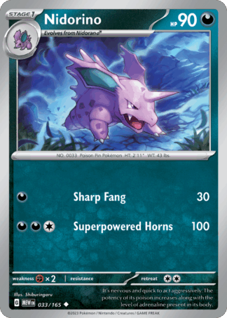 Nidorino Reverse - 151