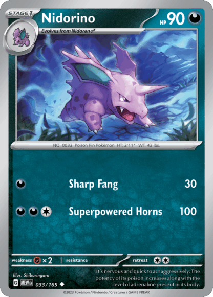 Nidorino Reverse - 151