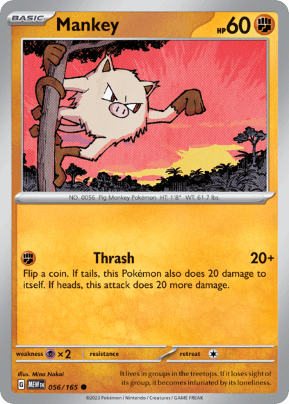 Mankey Reverse - 151