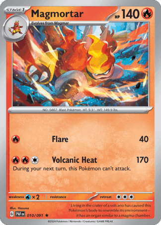 Magmortar Reverse - Paldean Fates