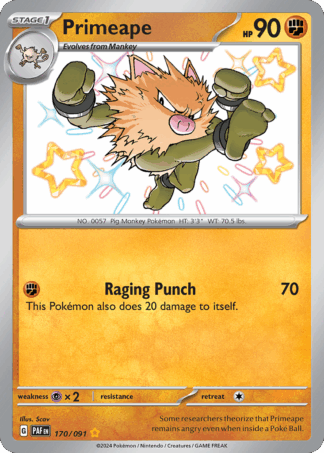 Primeape - Paldean Fates