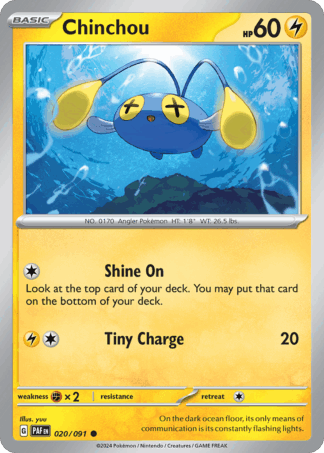 Chinchou Reverse - Paldean Fates