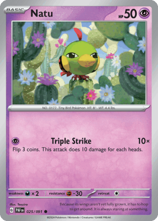 Natu Reverse - Paldean Fates