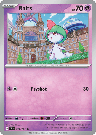 Ralts Reverse - Paldean Fates