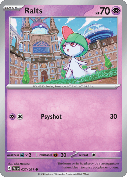 Ralts Reverse - Paldean Fates
