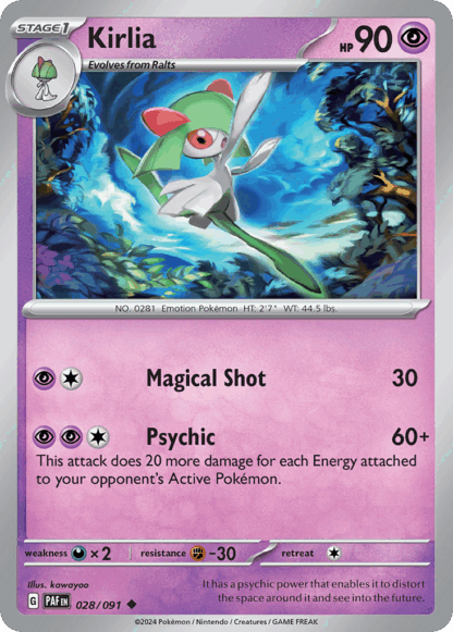 Kirlia Reverse - Paldean Fates