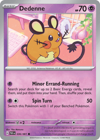 Dedenne Reverse - Paldean Fates