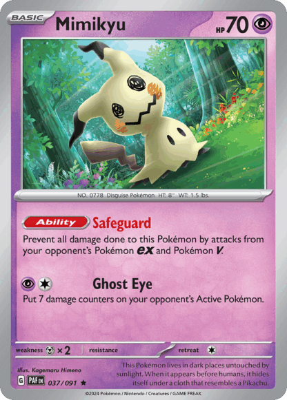 Mimikyu - Paldean Fates