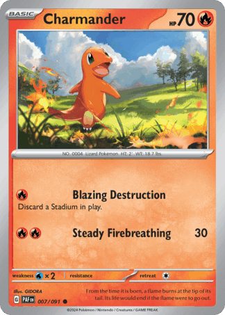 Charmander Reverse - Paldean Fates