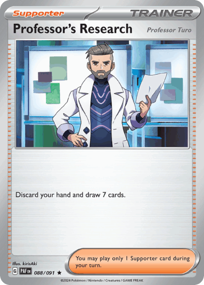 Professor's Research Reverse - Paldean Fates