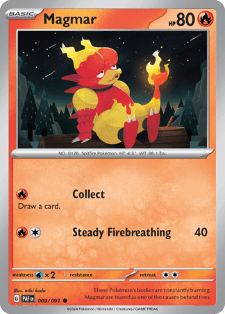 Magmar Reverse - Paldean Fates