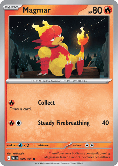 Magmar Reverse - Paldean Fates