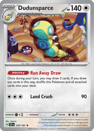 Dudunsparce - Temporal Forces
