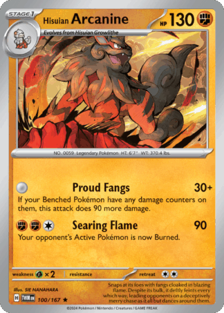 Hisuian Arcanine - Twilight Masquerade
