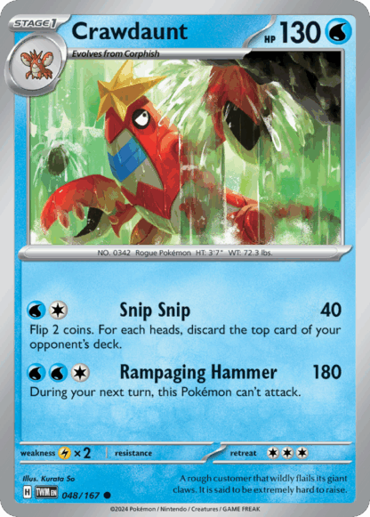 Crawdaunt Reverse - Twilight Masquerade