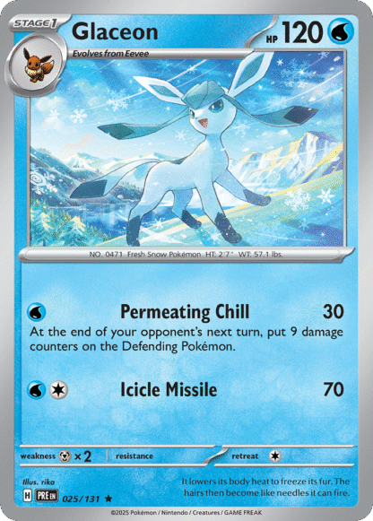 Glaceon Reverse - Prismatic Evolutions