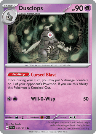 Dusclops Reverse - Prismatic Evolutions