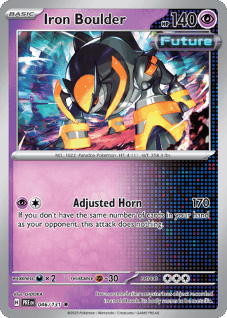 Iron Boulder Reverse - Prismatic Evolutions