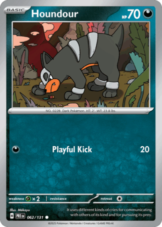 Houndour Reverse - Prismatic Evolutions