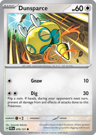 Dunsparce Reverse - Prismatic Evolutions